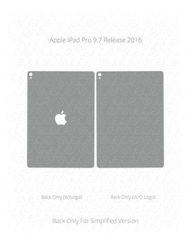 Apple iPad Pro 9.7 Vinyl Skin Vector Cut File Template 2016