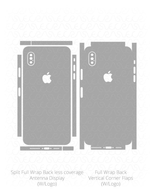 Apple iPhone XS Max Vinyl Skin Vector Cut File Template 2018