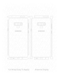 Samsung Galaxy Note 9 Vinyl Skin Cut File Template 2018 (with S Pen)