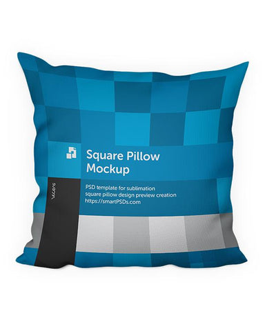 Square Pillow Design Preview Mockup