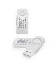 Twister Metal USB Flash Drive Design Mockup