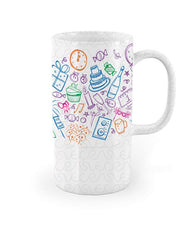 Fluted Bottom Coffee/Beer Stein Mug Mockup