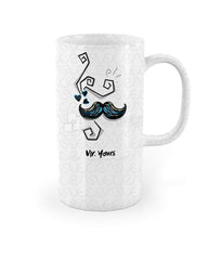 Fluted Bottom Coffee/Beer Stein Mug Mockup
