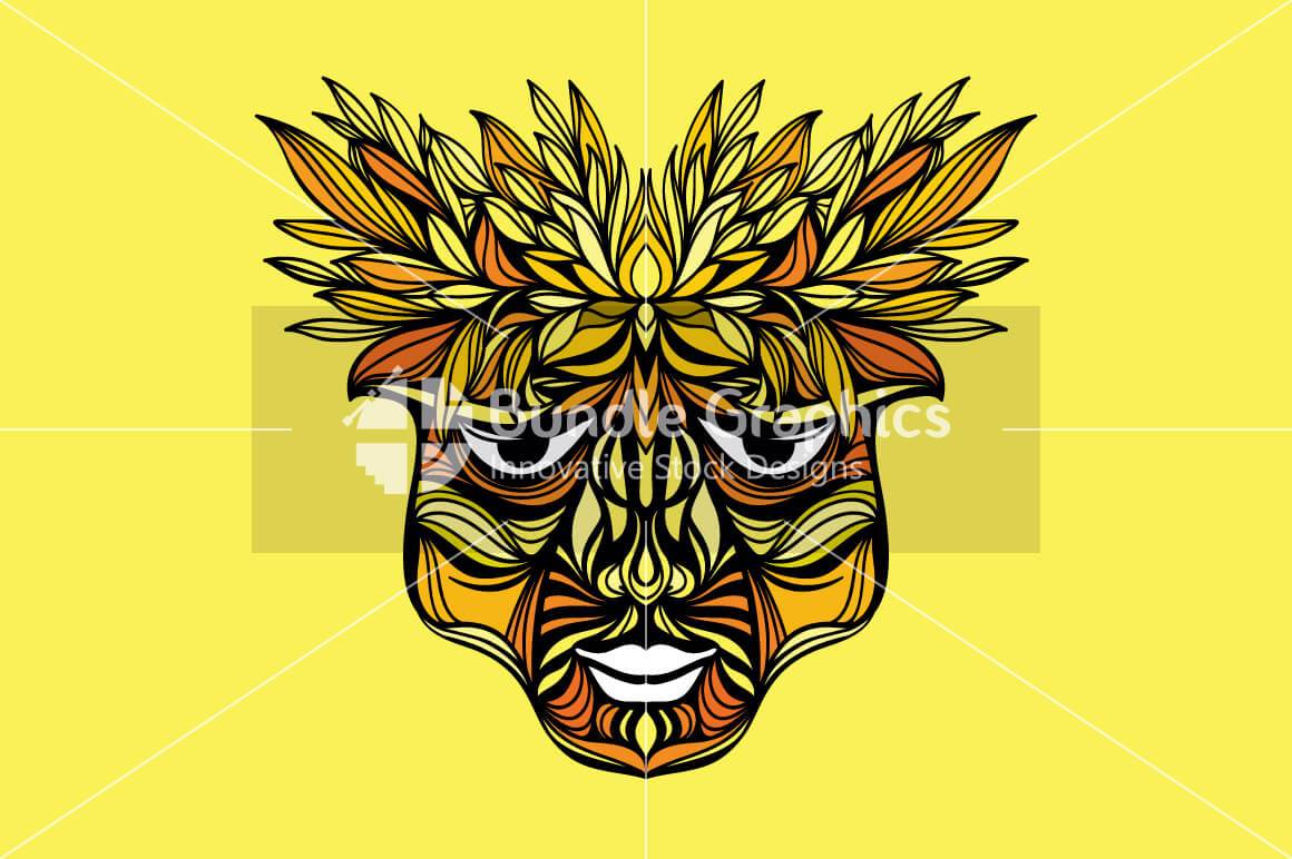 Tribal Face - Artistic Design Composition