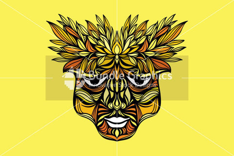 Tribal Face - Artistic Design Composition