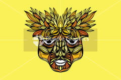Tribal Face - Artistic Design Composition