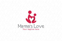 Mama’s Care - Human Icon Logo Template