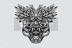 Tribal Face - Artistic Design Composition