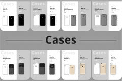 Phone Accessories Customer Guide Info-Graphics Illustrations