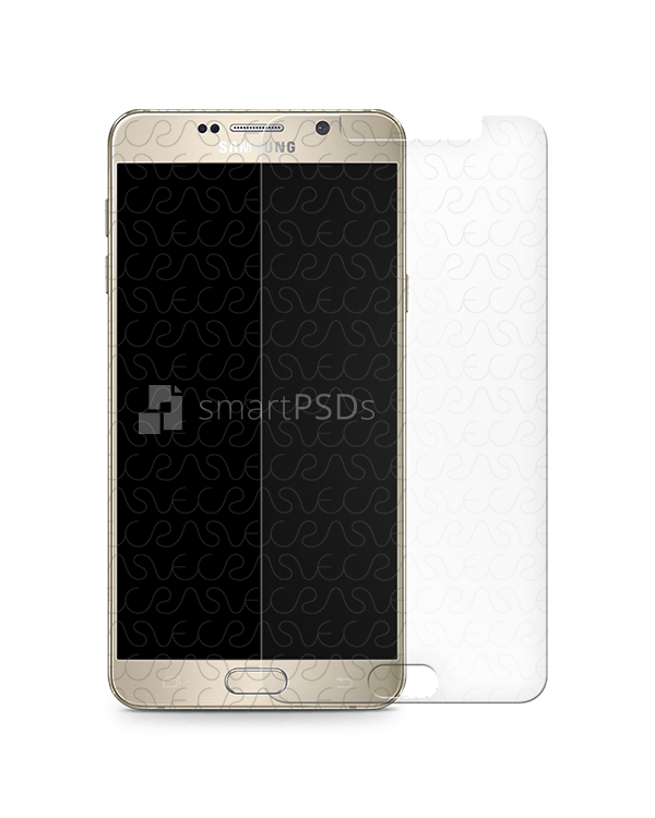 Samsung Galaxy Note 5 Tempered Glass Template 2015