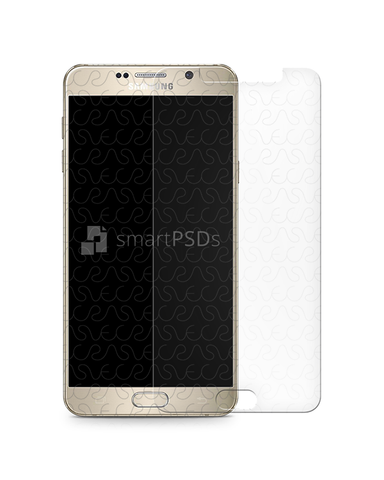 Samsung Galaxy Note 5 Tempered Glass Template 2015