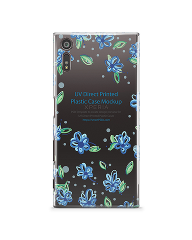 Sony Xperia XZ- UV PC Clear Mobile Case Design Mockup 2016