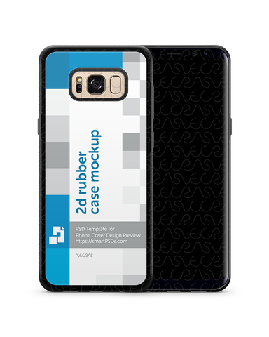 Samsung Galaxy S8-S8 Plus 2017 2d Rubber Phone Cover Design Template