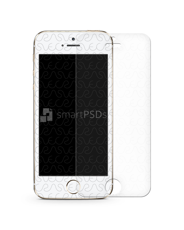 Apple iPhone 5S Tempered Glass Template 2013