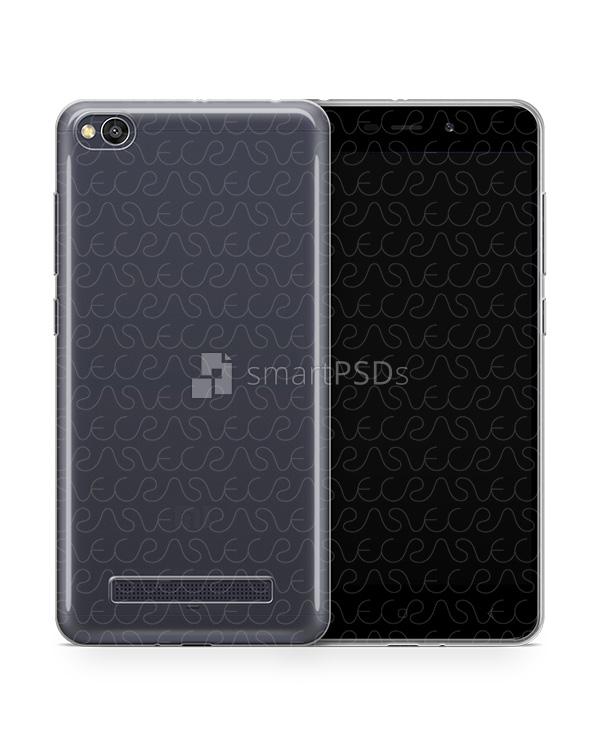 Redmi 4A UV TPU Clear Case Design Mockup