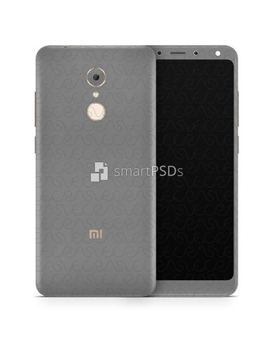 Redmi 5 Vinyl Skin Design Mockup 2017