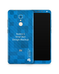 Redmi 5 Vinyl Skin Design Mockup 2017