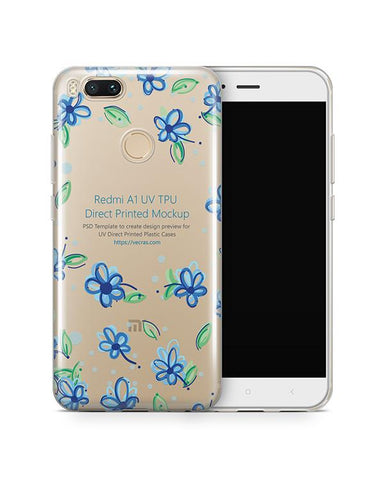 Redmi Mi A1 TPU Clear Case Design Mockup 2017