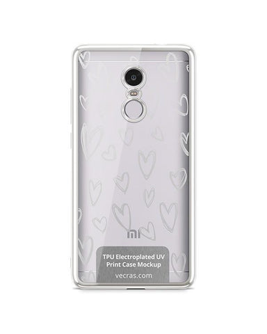 Xiaomi Redmi Note 4 TPU Electroplated Case Design Mock-up 2017