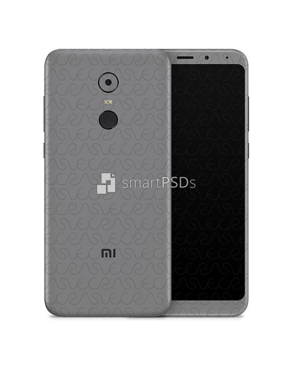 Redmi Note 5 Vinyl Skin Design Mockup 2018