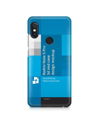 Redmi Note 5 Pro 3d IMD Case Mockup Back 2018