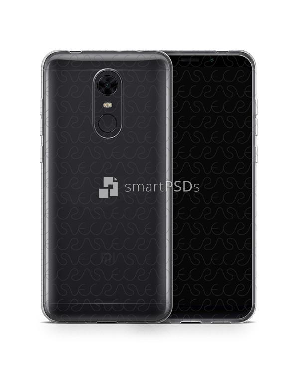 Redmi Note 5 TPU Clear Case Design Mockup 2018