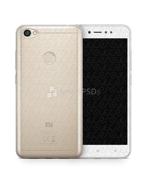Redmi Note 5A Prime UV TPU Clear Case Design Mockup