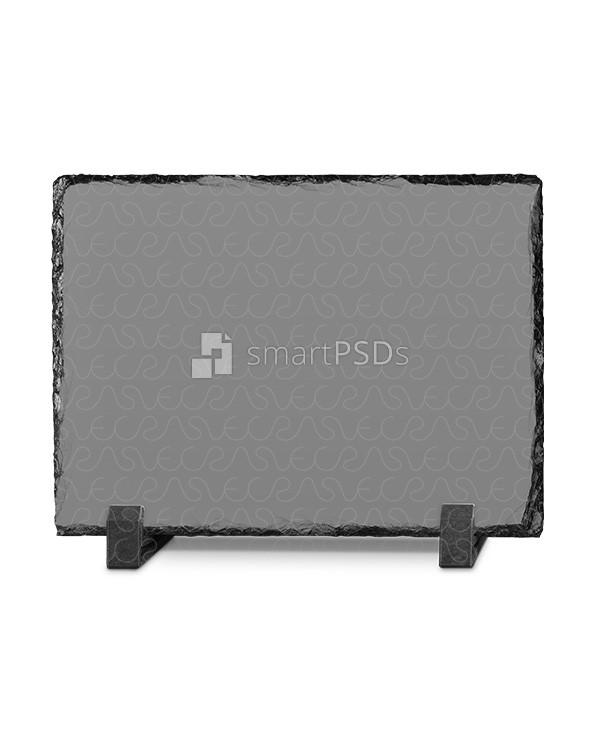 Rock Slate Photo Frame Mockup- Horizontal 3 Views