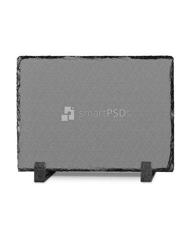 Rock Slate Photo Frame Mockup- Horizontal 3 Views