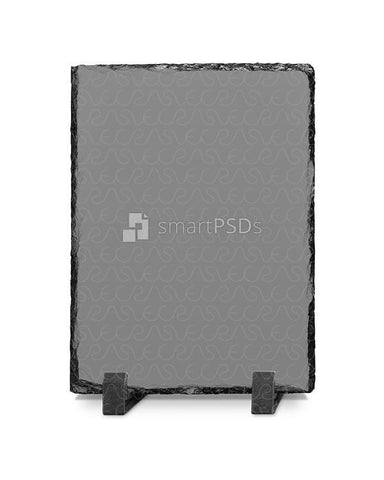 Rock Slate Photo Frame Mockup- Vertical 3 Views