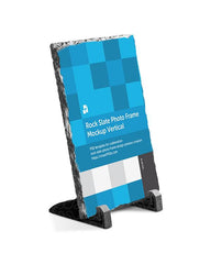 Rock Slate Photo Frame Mockup- Vertical 3 Views