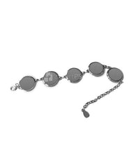 Bracelet with 5 round metal plates Design Mockup for 2d dye Sublimation