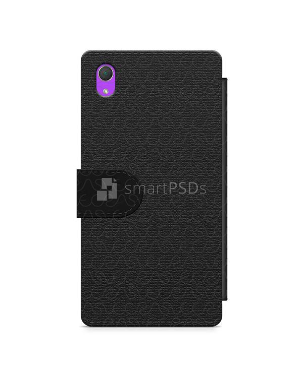 Sony Xperia Z2 2d Wallet Mobile Case Design Mockup 2014