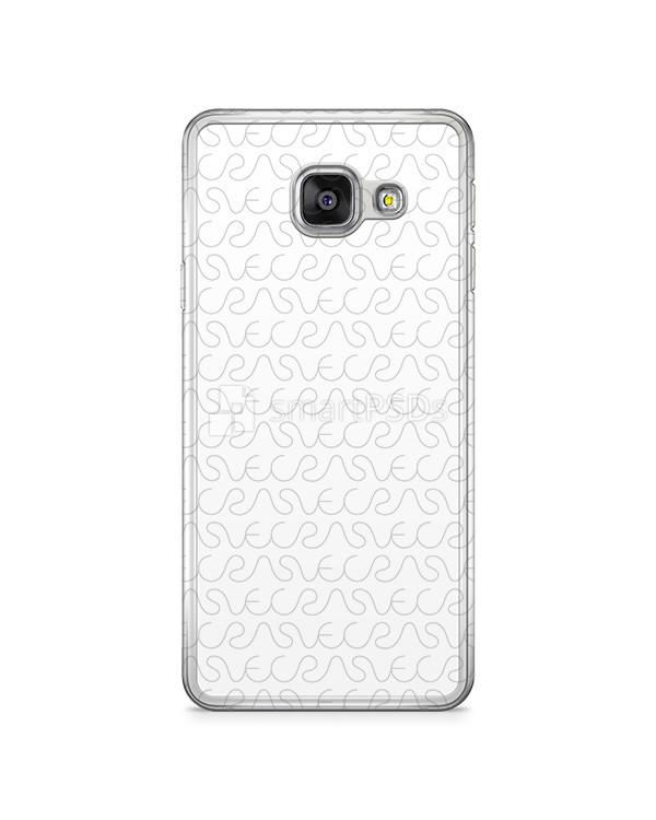 Samsung Galaxy A3 20162d Clear Mobile Case Design Mockup 2016