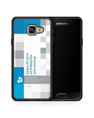 Samsung Galaxy A3 2016 2d RubberFlex Case Design Mockup