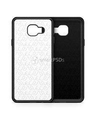Samsung Galaxy A3 2016 2d RubberFlex Case Design Mockup