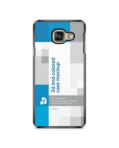 Samsung Galaxy A3 2016 2d IMD Colored Mobile Case Design Mockup 2015
