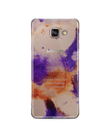 Samsung Galaxy A3 2016 Phone Crystal Cover Design Template 2016