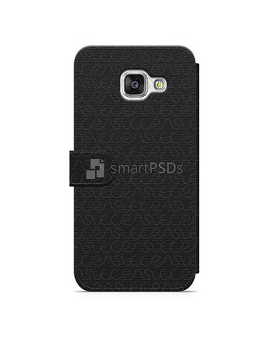 Samsung Galaxy A3 2016 2d Wallet Mobile Case Design Mockup 2015