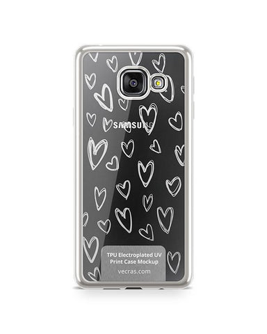 Samsung Galaxy A3 2016 TPU Electroplated Case Design Mock-up