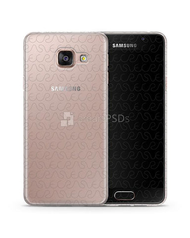 Samsung Galaxy A3 (2016) UV TPU Clear Mobile Case Design Mockup 2015