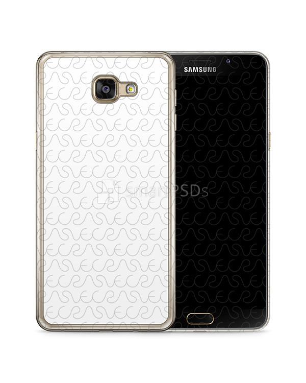 Samsung Galaxy A5 2016 2d Clear Mobile Case Design Mockup 2016