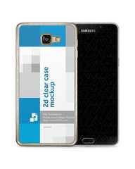 Samsung Galaxy A5 2016 2d Clear Mobile Case Design Mockup 2016