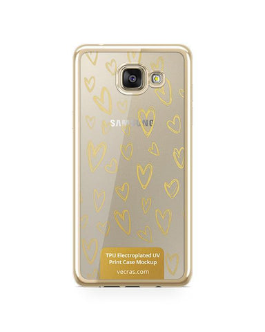 Samsung Galaxy A5 2016 TPU Electroplated Case Design Mock-up