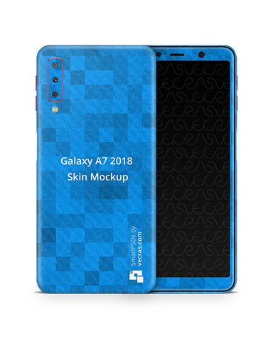 Samsung Galaxy A7 Vinyl Skin Design Mockup 2018