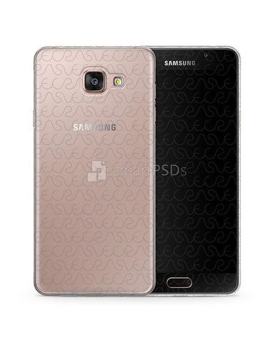 Samsung Galaxy A7 (2016) TPU Clear Mobile Case Design Mockup 2015