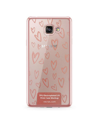 Samsung Galaxy A7 (2016) TPU Electroplated Case Design Mock-up