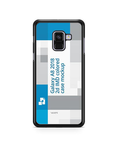 Samsung Galaxy A8 2018 2d PC Colored Mobile Case Design Mockup