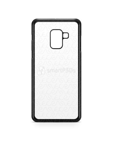 Samsung Galaxy A8 2018 2d PC Colored Mobile Case Design Mockup