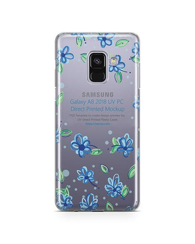Samsung Galaxy A8 2018 UV PC Clear Case Mockup